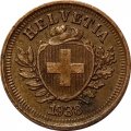 Швейцария 1 раппен 1938 год