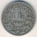 Швейцария 1 франк 1899 год