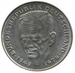 ФРГ 2 марки 1979 год - Курт Шумахер (D)