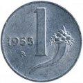 Италия 1 лира 1955 год