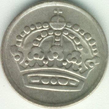 Швеция 10 эре 1957 год - Король Густав VI Адольф