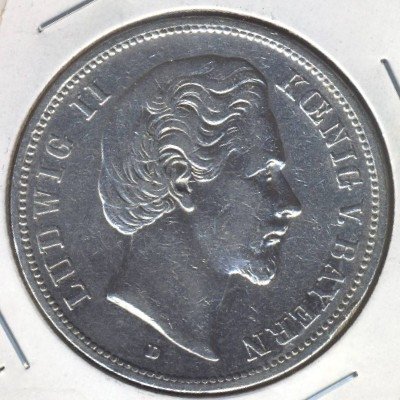 Бавария 5 марок 1874 год