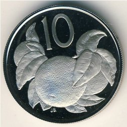 Острова Кука 10 центов 1972 год