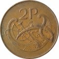Ирландия 2 пенса 1976 год - Птица. Кельтская арфа