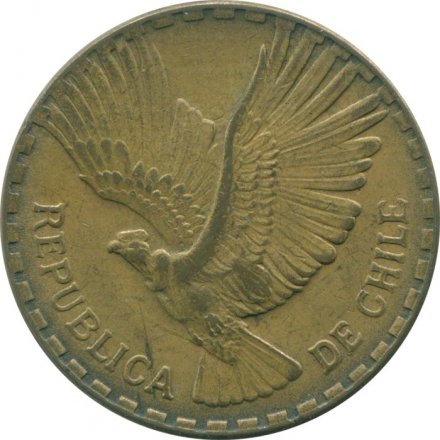 Чили 10 сентесимо 1965 год 