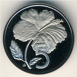 Острова Кука 5 центов 1972 год