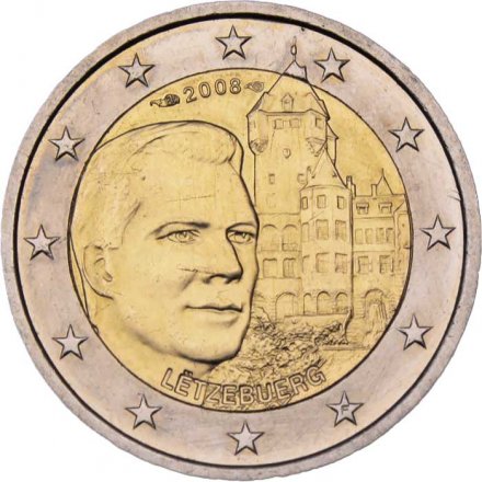 Люксембург 2 евро 2008 год - Замок Берг