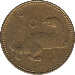 Монета Мальта 1 цент 2004 год