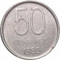 Аргентина 50 сентаво 1983 год