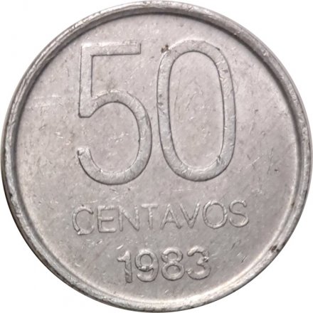 Аргентина 50 сентаво 1983 год