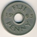 Фиджи 1 пенни 1963 год
