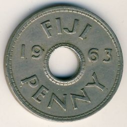 Фиджи 1 пенни 1963 год