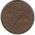 Финляндия 5 пенни 1932 год