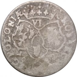 Польша 6 грошей 1682 год