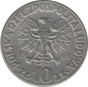 Польша 10 злотых 1965 год - Николай Коперник