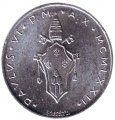 Ватикан 1 лира 1972 год
