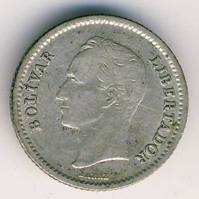 Венесуэла 1/4 боливара 1945 год