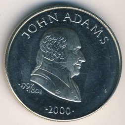 Либерия 5 долларов 2000 год