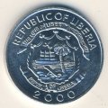 Либерия 5 центов 2000 год - Дракон
