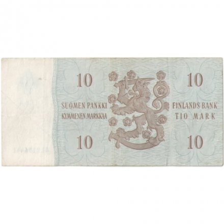 Финляндия 10 марок 1963 год - VF