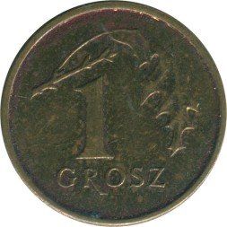 Польша 1 грош 2004 год 