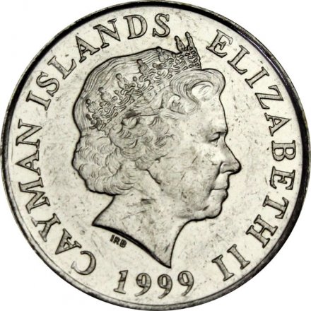 Каймановы острова 25 центов 1999 год