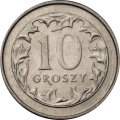 Польша 10 грошей 2009 год