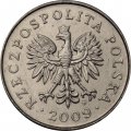 Польша 10 грошей 2009 год
