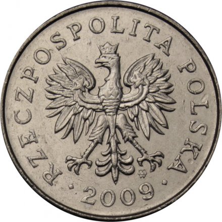 Польша 10 грошей 2009 год