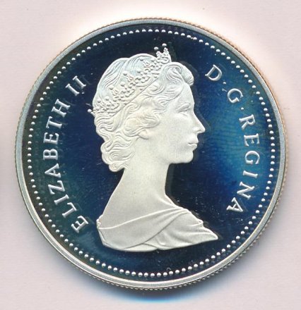 Канада 1 доллар 1987 год - 400 лет открытию пролива Дейвиса (Proof)