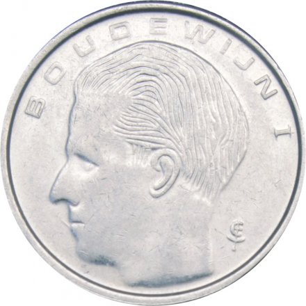Бельгия 1 франк 1993 год BELGIE