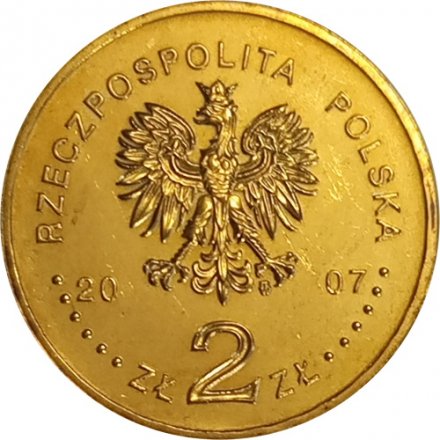 Польша 2 злотых 2007 год - История польской кавалерии - Рыцарь 15 века