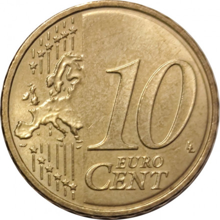Финляндия 10 евроцентов 2012 год - Герб Финляндии