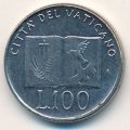 Ватикан 100 лир 1992 год