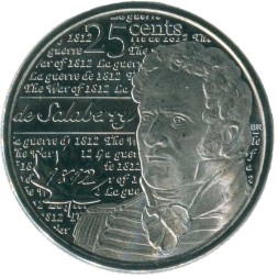 Канада 25 центов 2013 год - Шарль де Салаберри