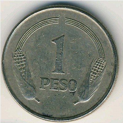 Колумбия 1 песо 1975 год