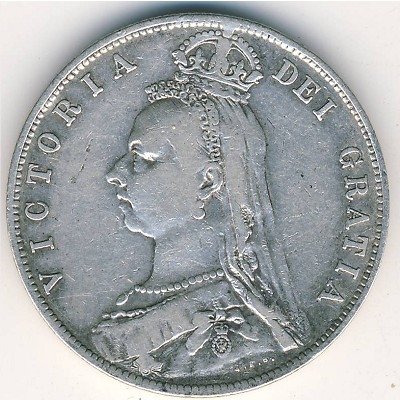 Великобритания 1/2 кроны 1892 год