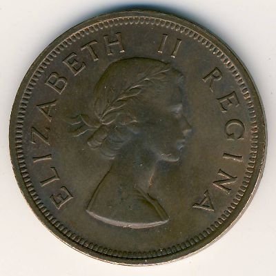 ЮАР 1 пенни 1954 год