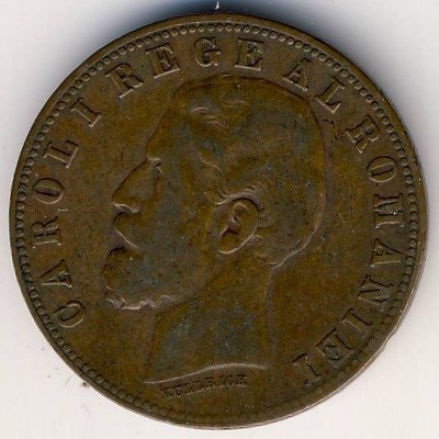 Румыния 5 бани 1884 год