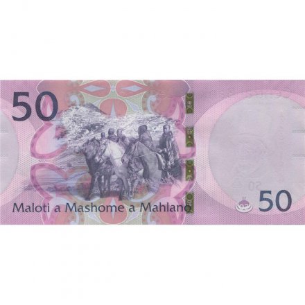Лесото 50 малоти 2021 год - Всадники UNC