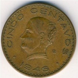 Мексика 5 сентаво 1946 год