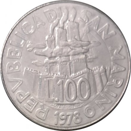Сан-Марино 100 лир 1978 год - ФАО