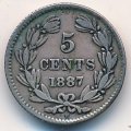 Никарагуа 5 сентаво 1887 год
