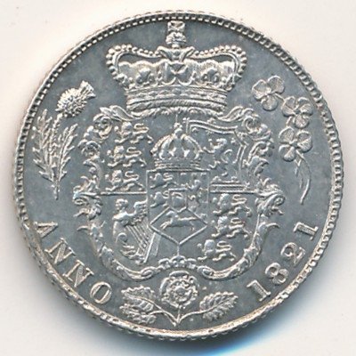 Великобритания 6 пенсов 1821 год