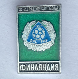 Значок. Федерация Футбола. Финляндия