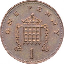 Великобритания 1 пенни 2005 год - Герса