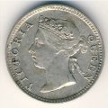 Гонконг 5 центов 1897 год