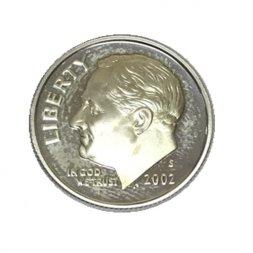 США 1 дайм (10 центов) 2002 год - Франклин Рузвельт (S)