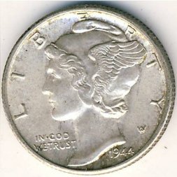 США 1 дайм (10 центов) 1944 год