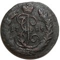 1 копейка 1789 год ЕМ Екатерина II (1762 - 1796) - XF